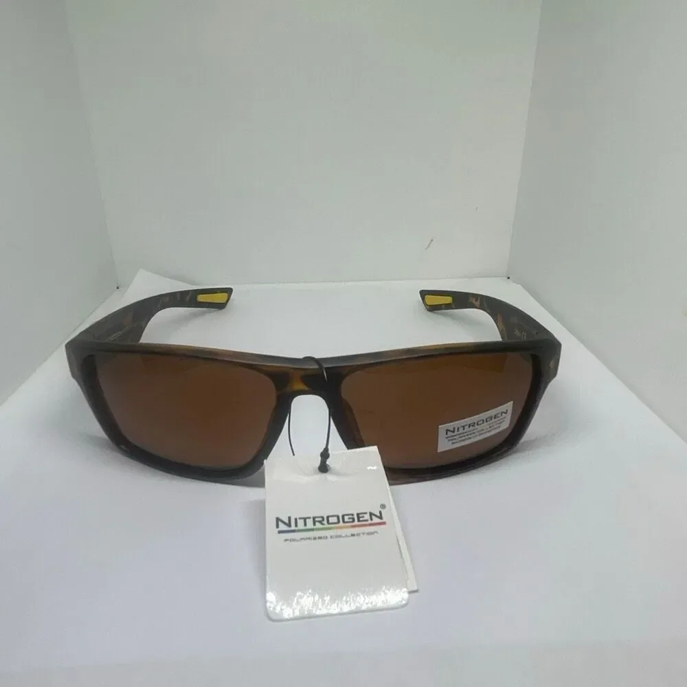 Nitrogen Tortoise Polarized Wrap Around Sunglasses Sport Style UV Protection
